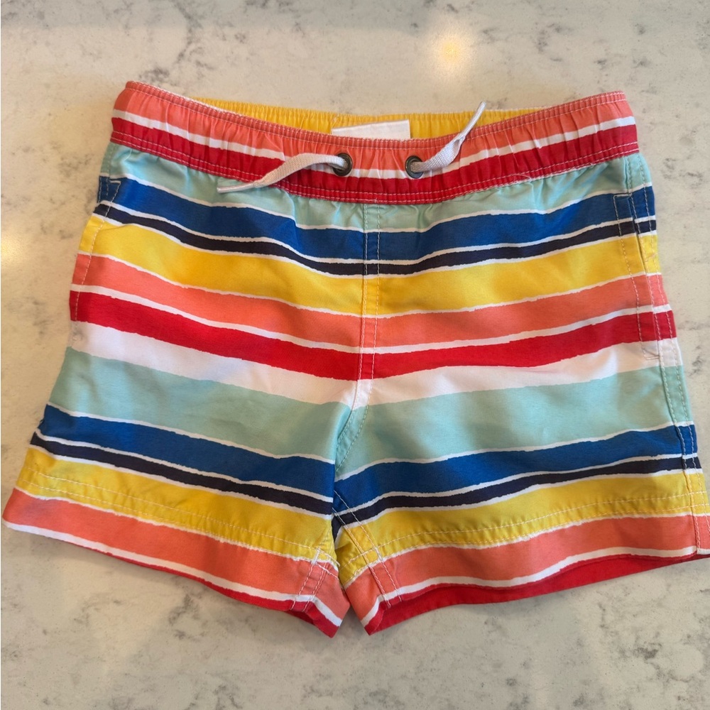 Hanna Andersson Striped Swim Shorts